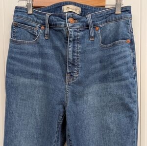 Madewell Curvy High-rise Skinny Crop Blue Jeans
